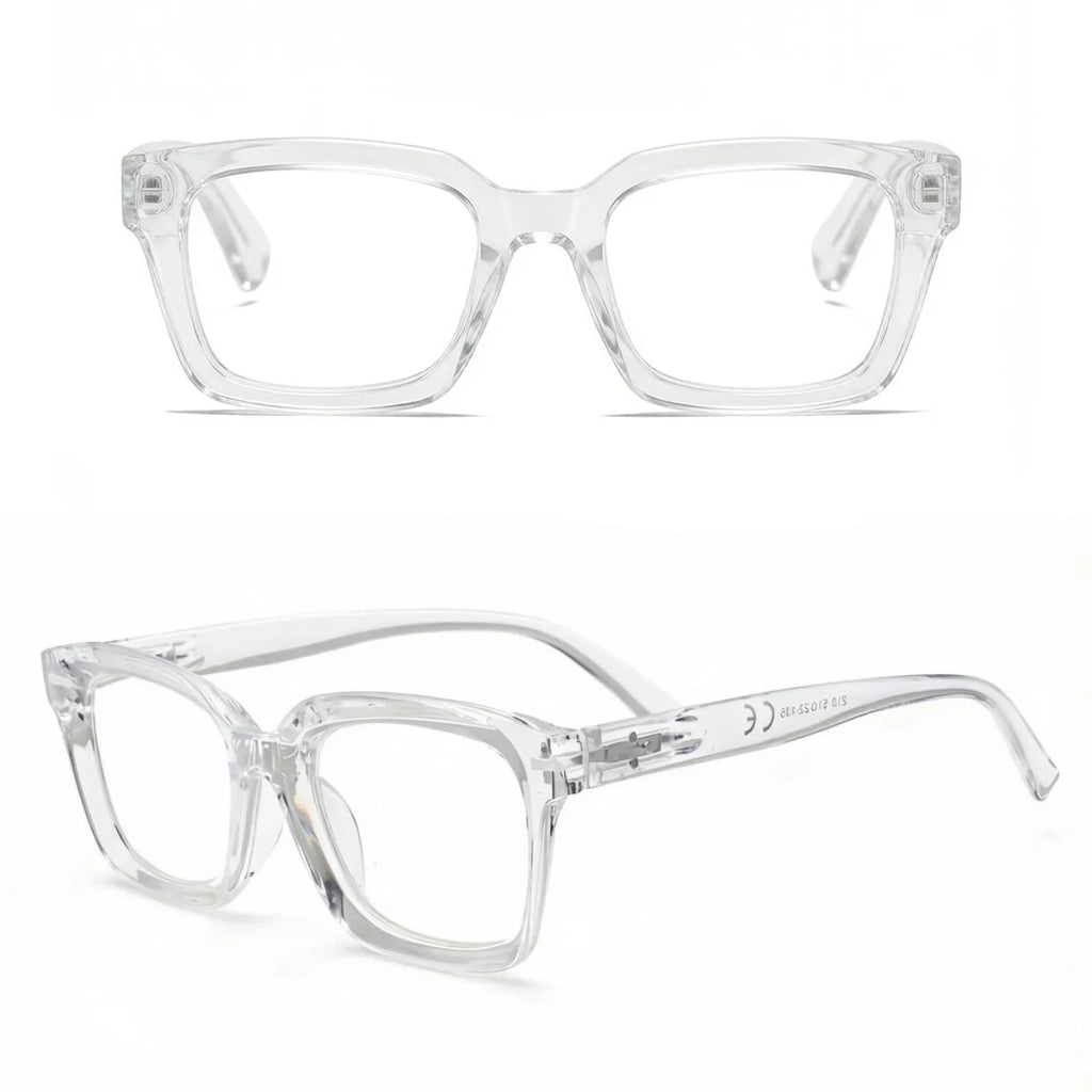 VOPHA 5-Pack Auto-Adjusting Square Reading Glasses, Unisex Reading Glasses Qst