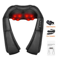 4D Shiatsu Neck & Shoulder Massager with Heat | Home & Car Shiatsu Massager Qst Black US Plug