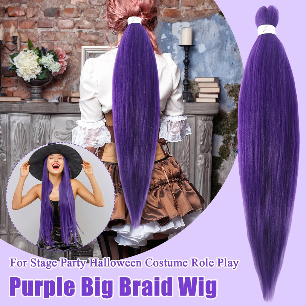 Synthetic Braided Ponytail Extension with Elastic Band Braided Ponytail Extension Qme
