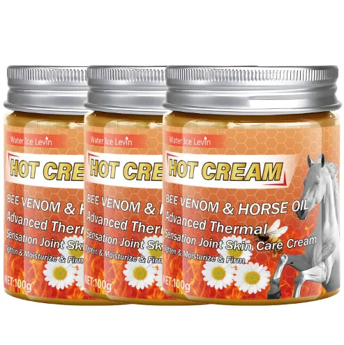 Thermal Bee Venom Horse Oil Firming & Moisturizing Body Cream Firming Body Cream Qme Silver 100g