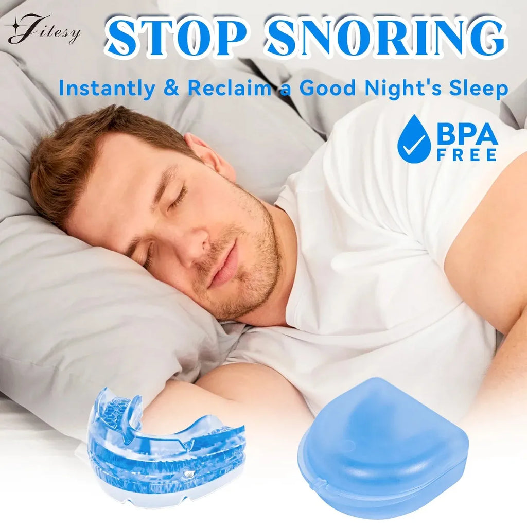 Anti-Snoring Mouth Guard with Adjustment Screws | Night Splint Anti-Snoring Mouth Guard Qst