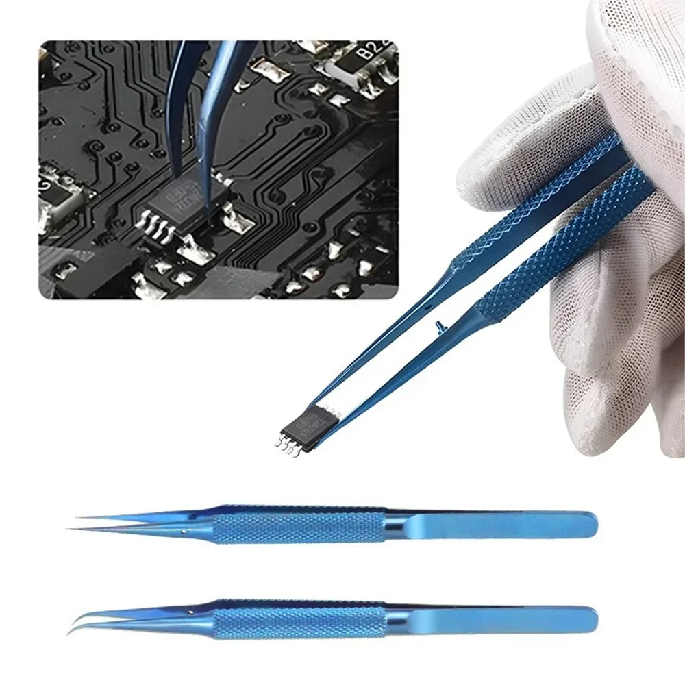 Titanium Alloy Precision Electronics Tweezers – Antimagnetic Precision Tweezers Qme