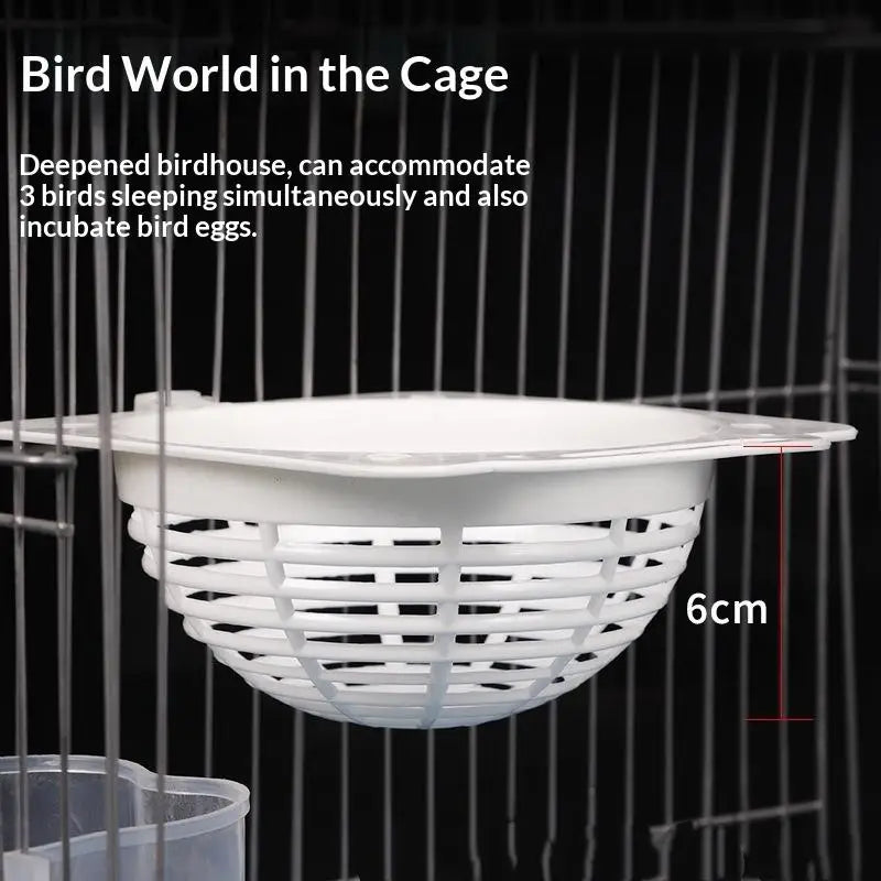 Plastic Bird Breeding Nest | Birdcage Hatching & Resting Box Bird Nesting Box Qme