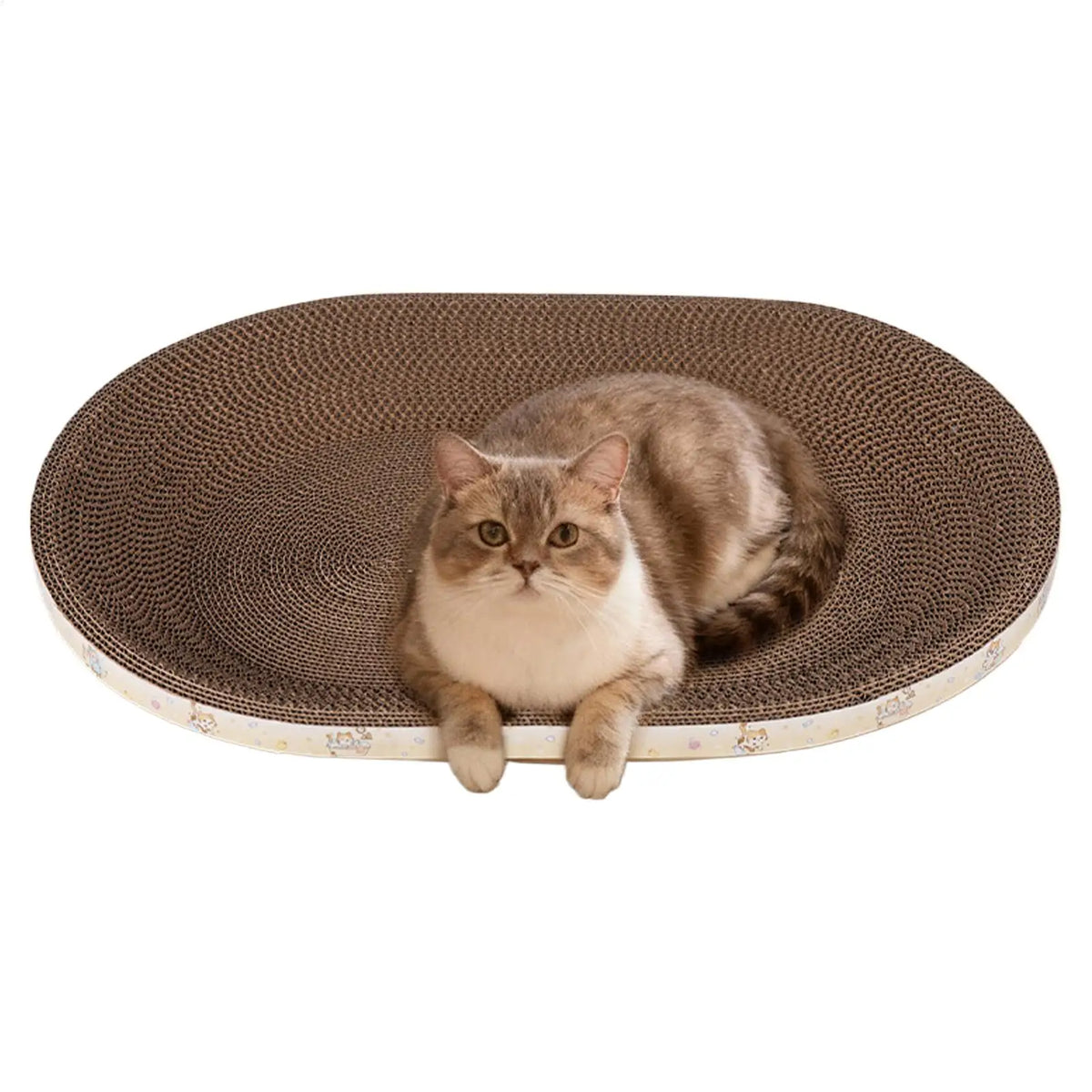 Cat Cardboard Scratcher – Corrugated Furniture Protector Pad Cat Scratcher Pad Qme