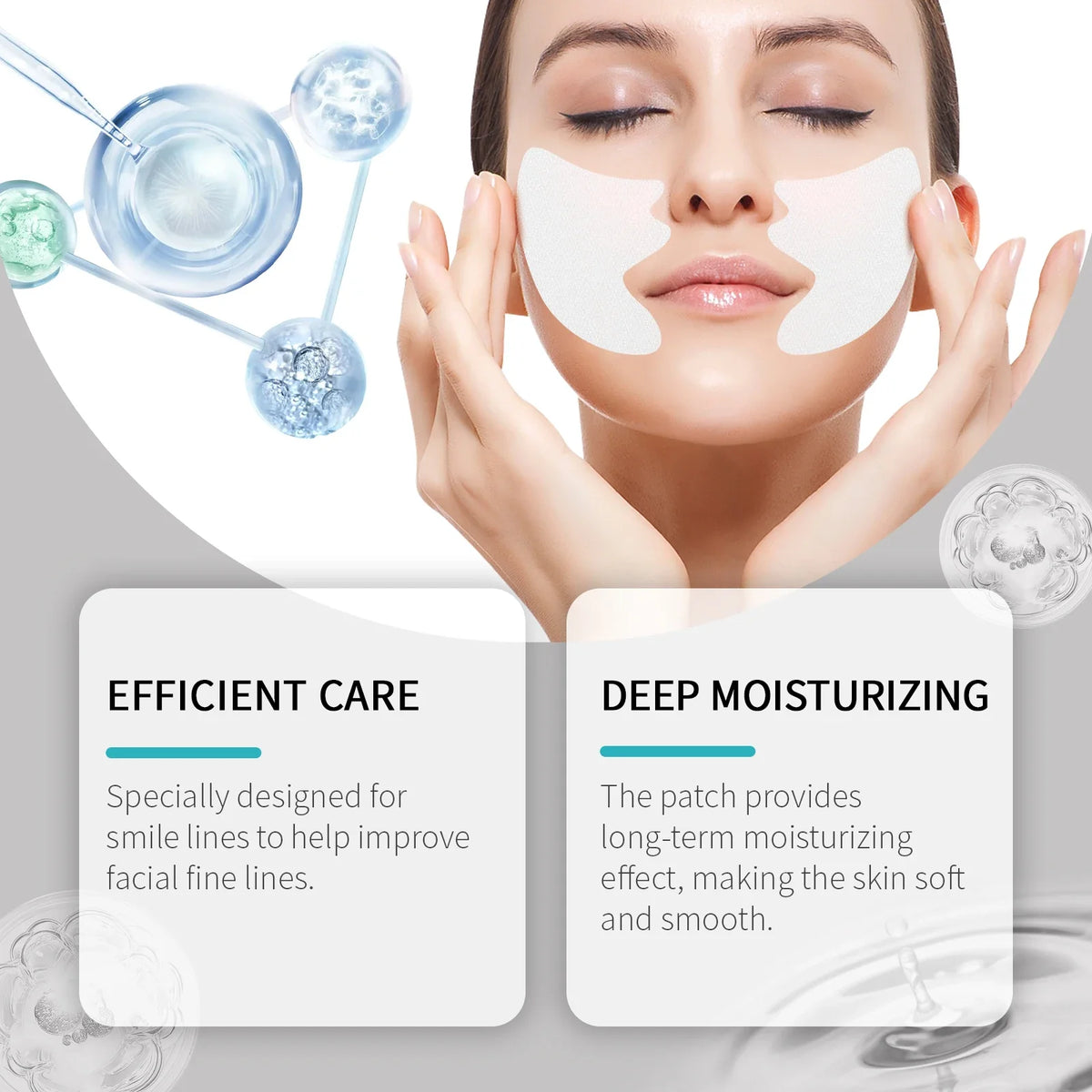 Nasolabial Fold Patches – Lifting & Deep Moisture Skin Patches Facial Skin Patch Qme