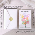 Mother's Day Greeting Card with Envelope – Floral Design Greeting Card Qme 1 Piece