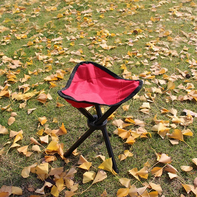 Portable Folding Triangle Stool – Camping, Beach & Fishing Folding Camping Stool Qme