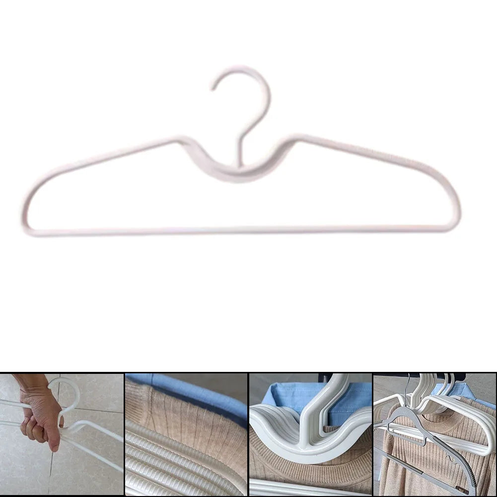 Anti-Slip Short Neck Clothes Hangers – Space-Saving Plastic Clothes Hangers Qme
