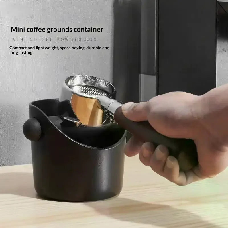 Espresso Coffee Knock Box – Anti-Slip & Shock-Absorbent, 0.45L Coffee Knock Box Qme