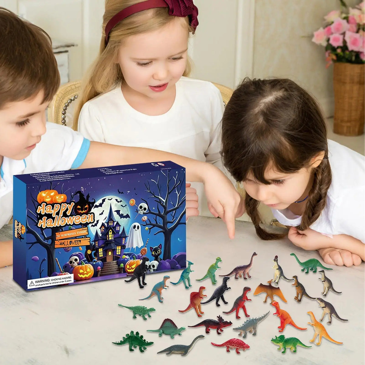 24-Day Halloween Advent Countdown Calendar Figures & Dolls Decor Halloween Advent Calendar Qme