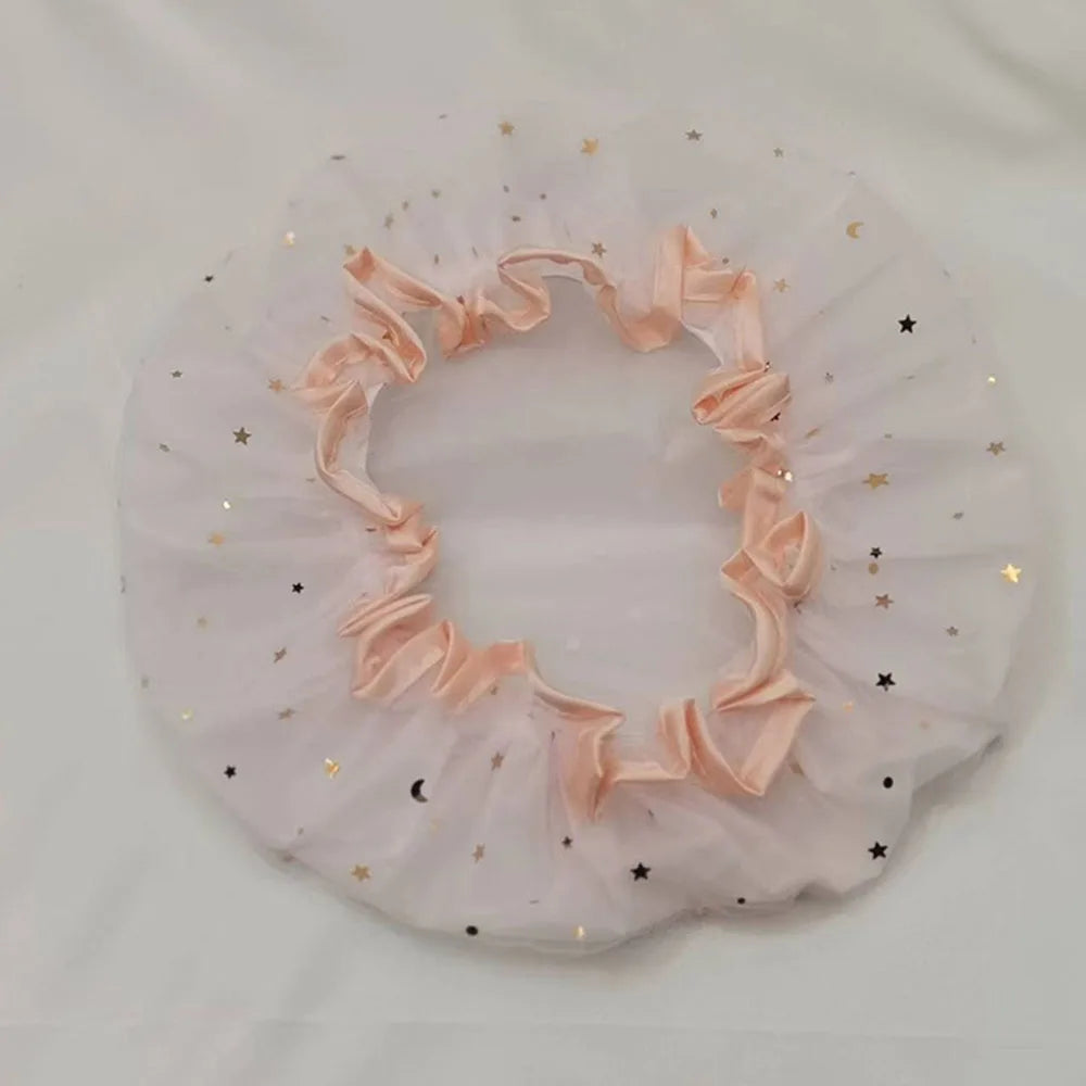 Waterproof Double-Layer Shower Cap – Starry Sky Reusable Hat Shower Cap Qst