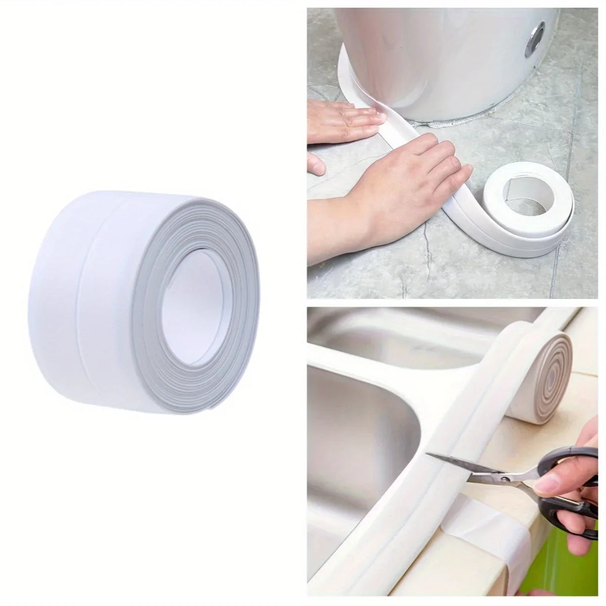Anti-Mold Waterproof Self-Adhesive Seal Strip – Kitchen & Bath Waterproof Seal Strip Qme
