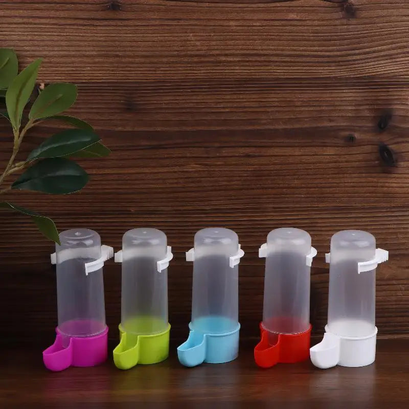 Automatic Bird Cage Feeder & Water Dispenser 240ML | 15 Colors Bird Cage Feeder Qme