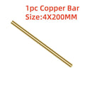 Solid Brass Rod – DIY Knife Rivet & Handle Pin Bar 3–8mm Brass Metal Rod Qst B-4X200mm