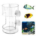 Aquarium Fish Feeder Dish Tray with Suction Cup – Acrylic Aquarium Fish Feeder Qme Clear 1PC circle