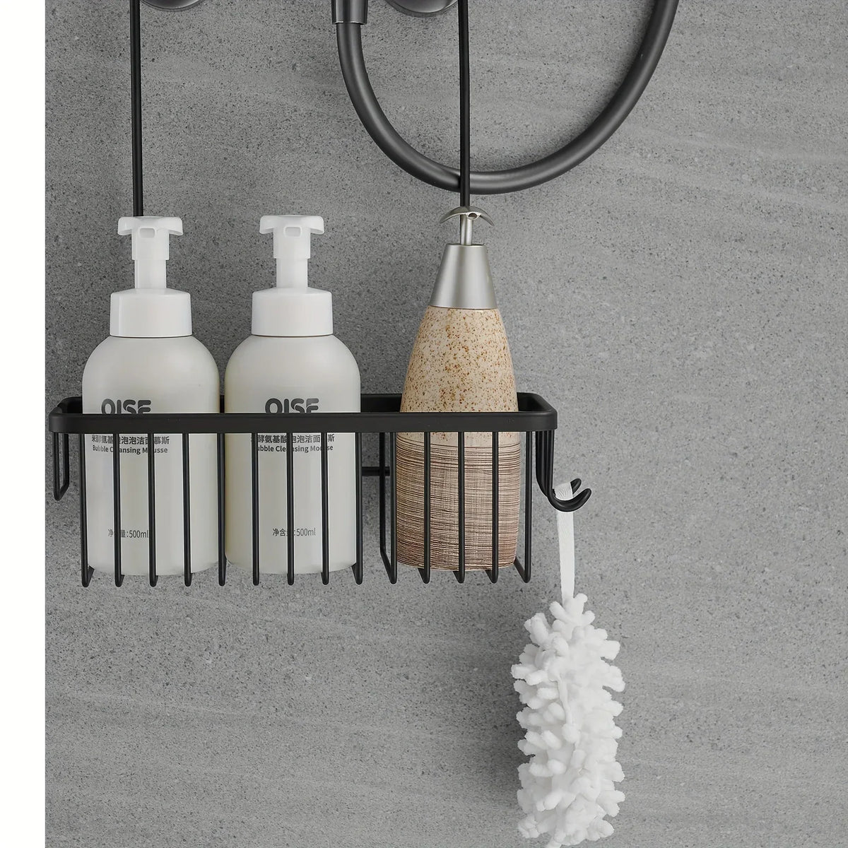 Shower Basket Shampoo & Bathroom Storage Organizer | ABS Shower Storage Basket Qme