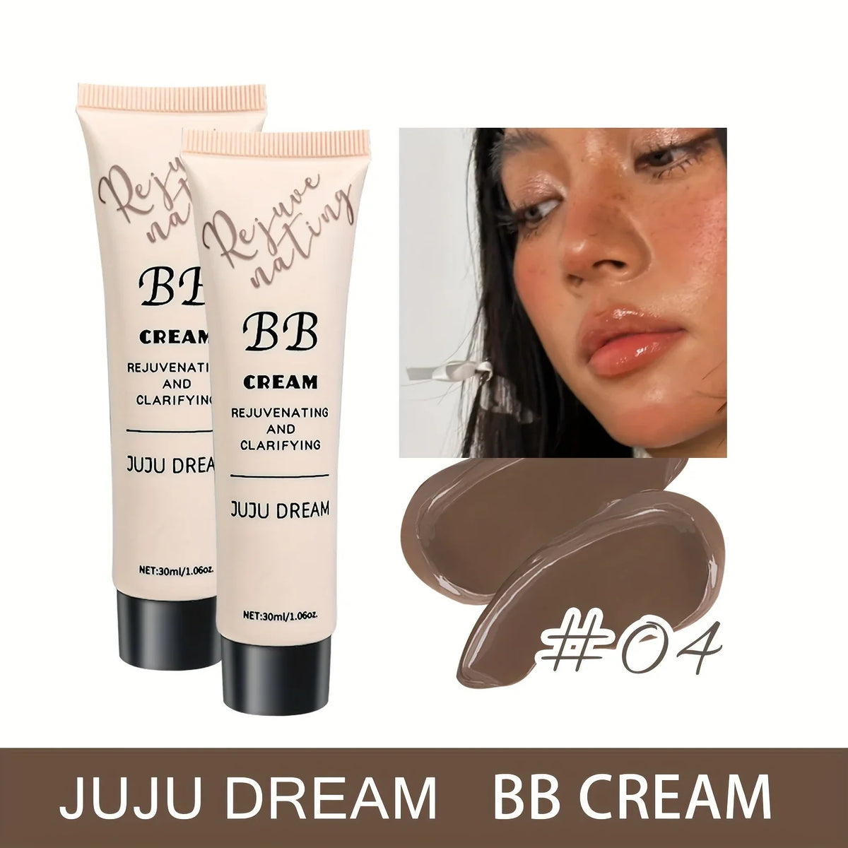 Natural BB Cream Concealer Foundation – Full Coverage Moisturizing BB Cream Foundation Qme 420 COFFEE