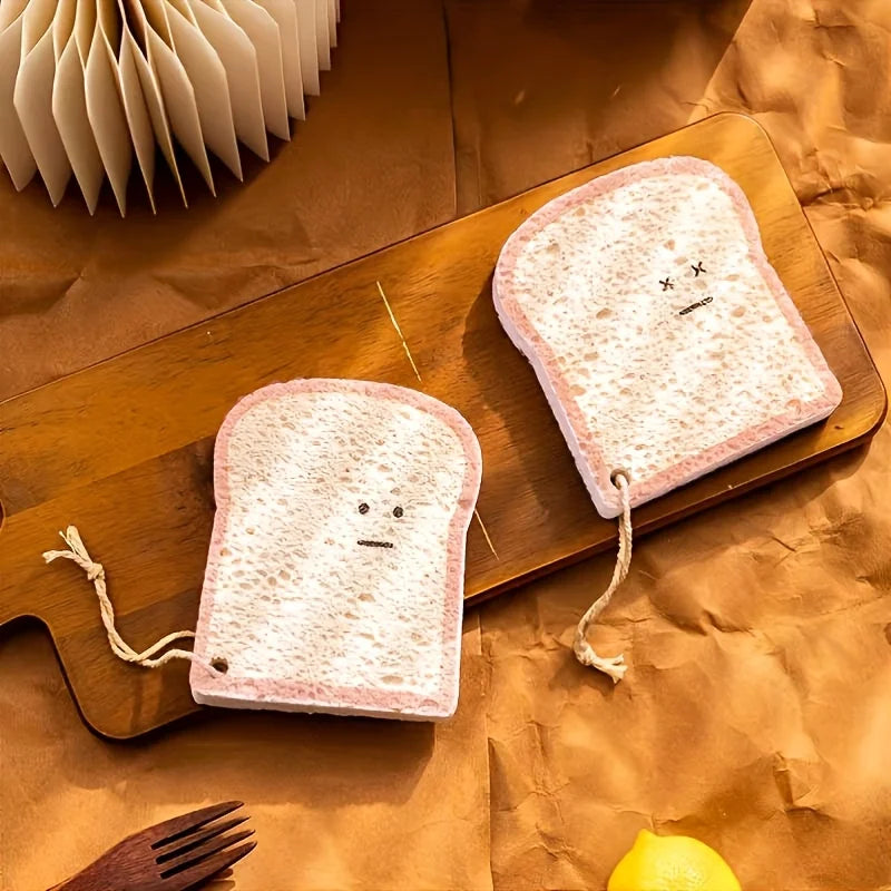 Absorbent Wood Pulp Cotton Kitchen Dish Towel Sponge Wipe Kitchen Cleaning Cloth Qme