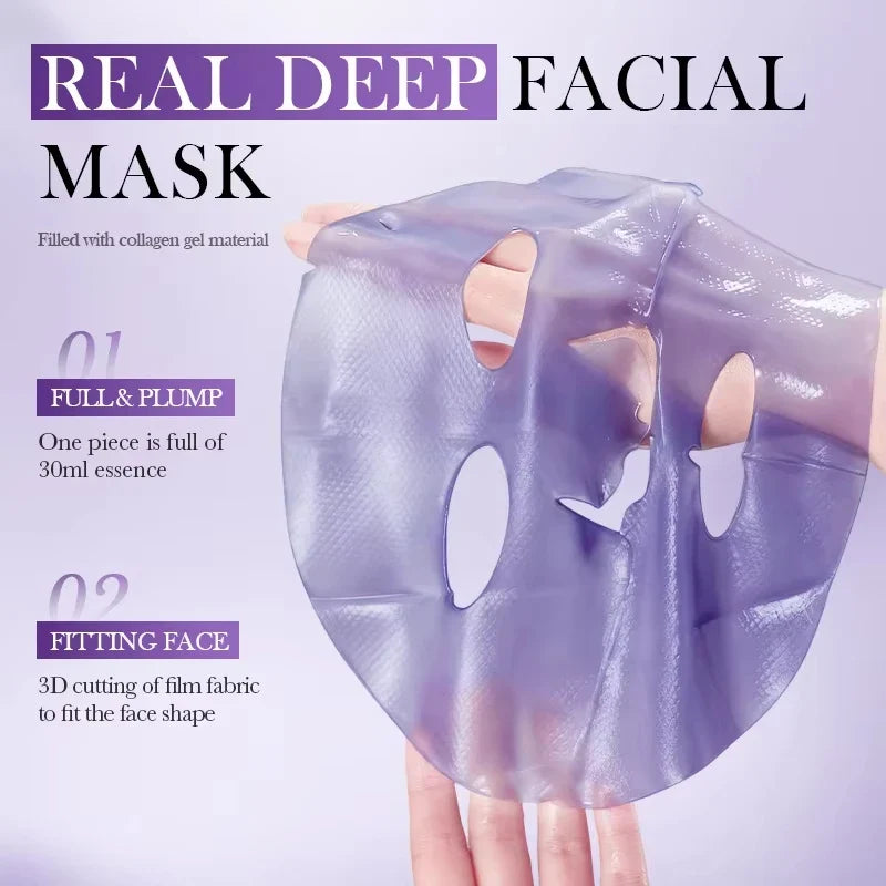 Niacinamide Retinol Snail Collagen Face Mask | Moisturizing Sheet Face Mask Qme