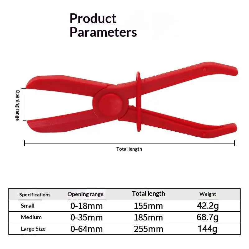 Nylon Hose Clamp Pliers – Brake Fuel Water Line Car Repair Hose Clamp Pliers Qst