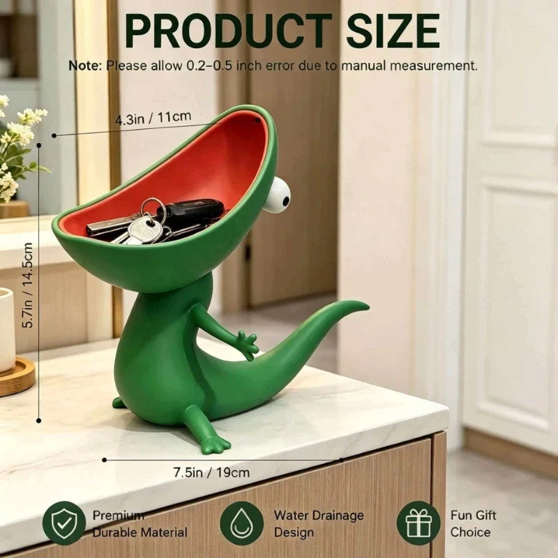 Snake Reptile Soap Box Key Holder & Desk Decor | Resin Decorative Organizer Qme