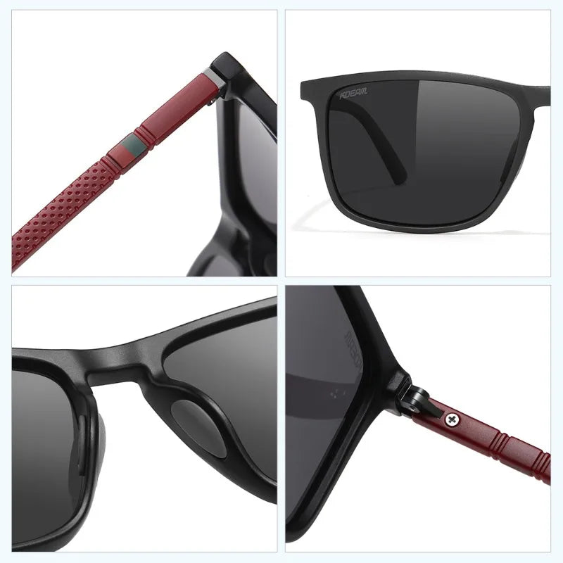 Large Square Polarized Sunglasses – Fishing, Outdoor & Driving Polarized Sunglasses Qme