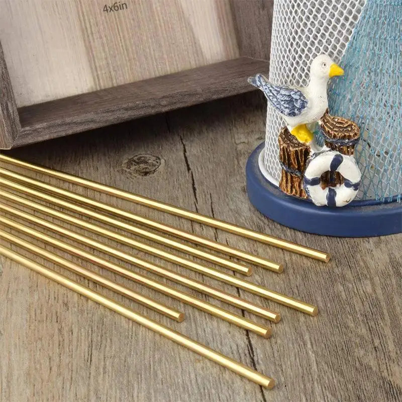 Solid Brass Rod – DIY Knife Rivet & Handle Pin Bar 3–8mm Brass Metal Rod Qst