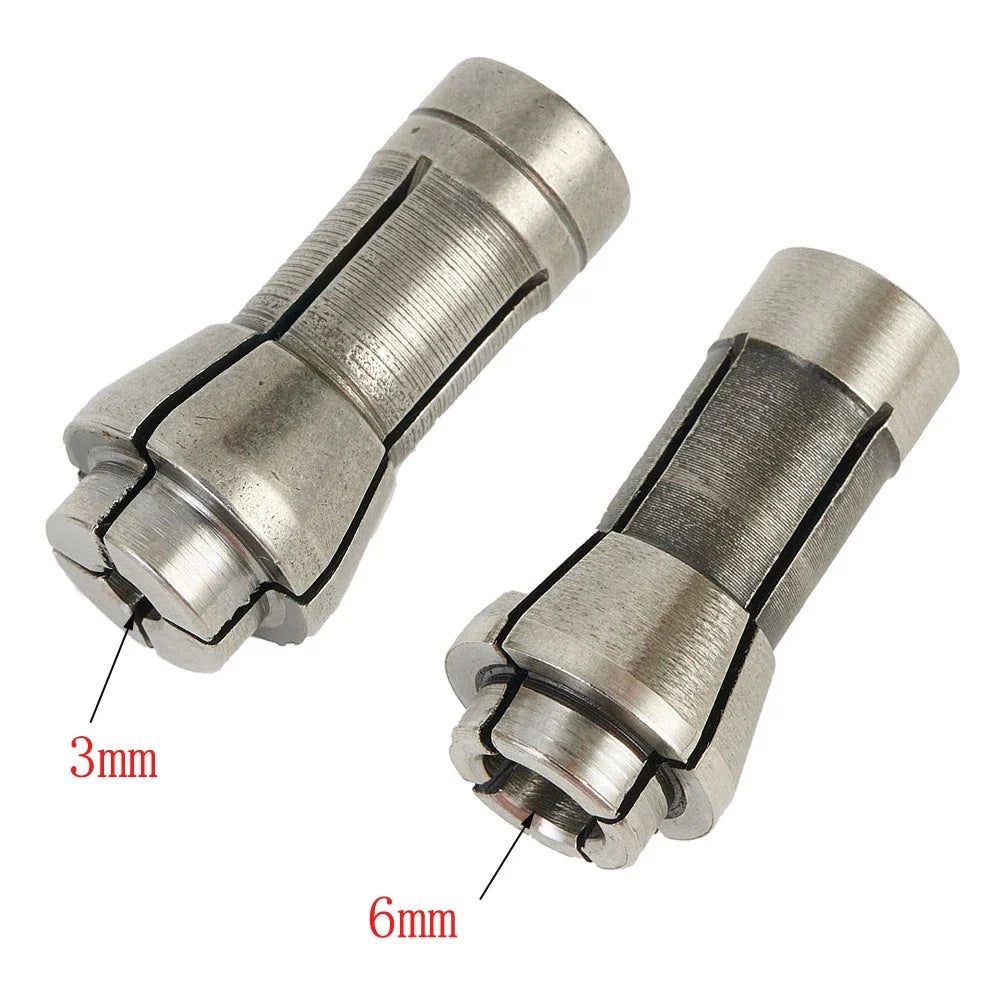 Collet Chuck Adapter 3mm & 6mm for Pneumatic Engraving Grinder Grinder Chuck Adapter Qme Default Title