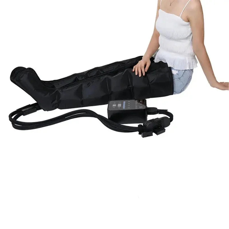 6-Chamber Air Compression Recovery Boots – Leg Massage System Air Compression Massager Qst