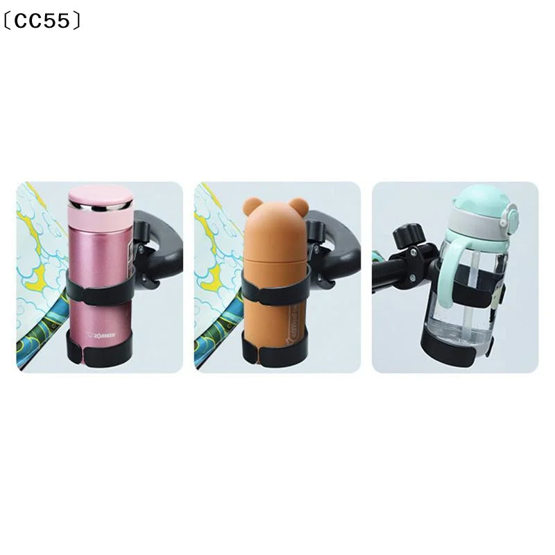 Adjustable Cup Holder for Stroller, Bike & Wheelchair Cup Holder Accessory Qst