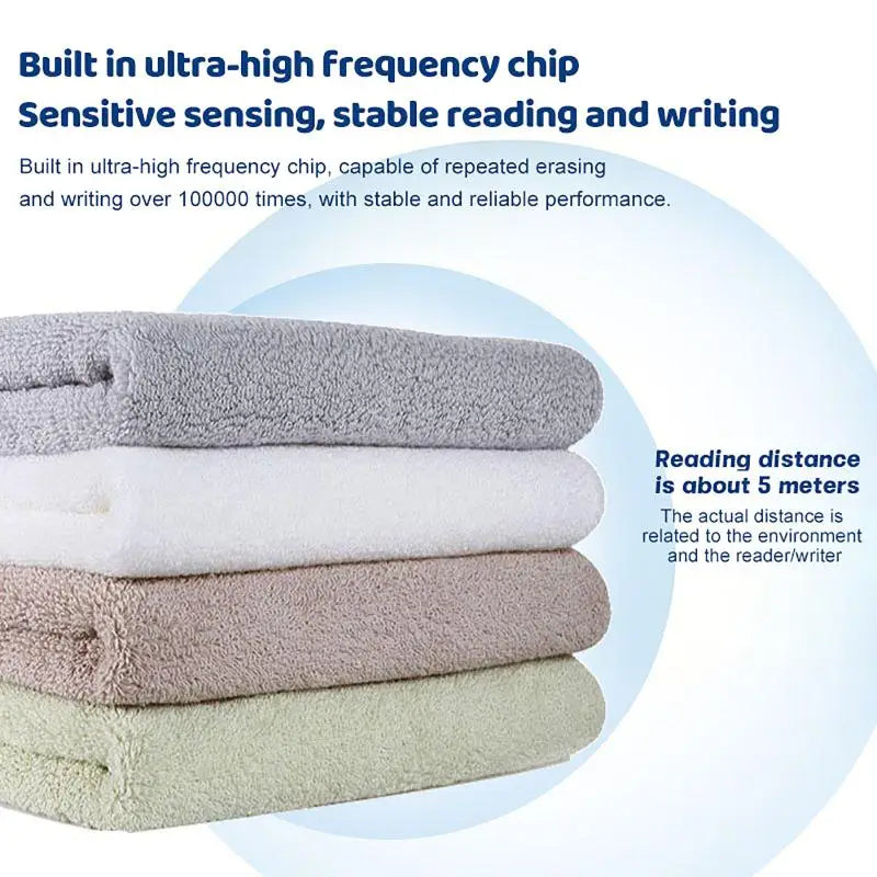Washable RFID UHF Laundry Tags – Heat Resistant, 5 Pcs RFID Laundry Tags Qme