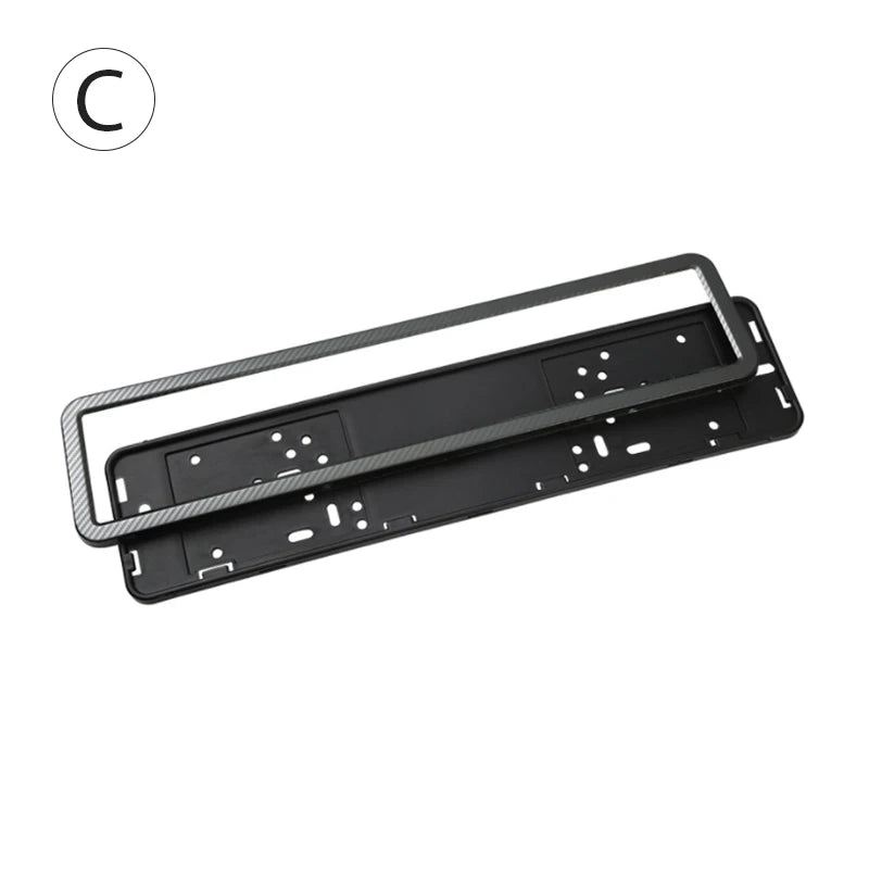 Universal Car License Plate Holder Frame – Secure Lock License Plate Frame Qst C
