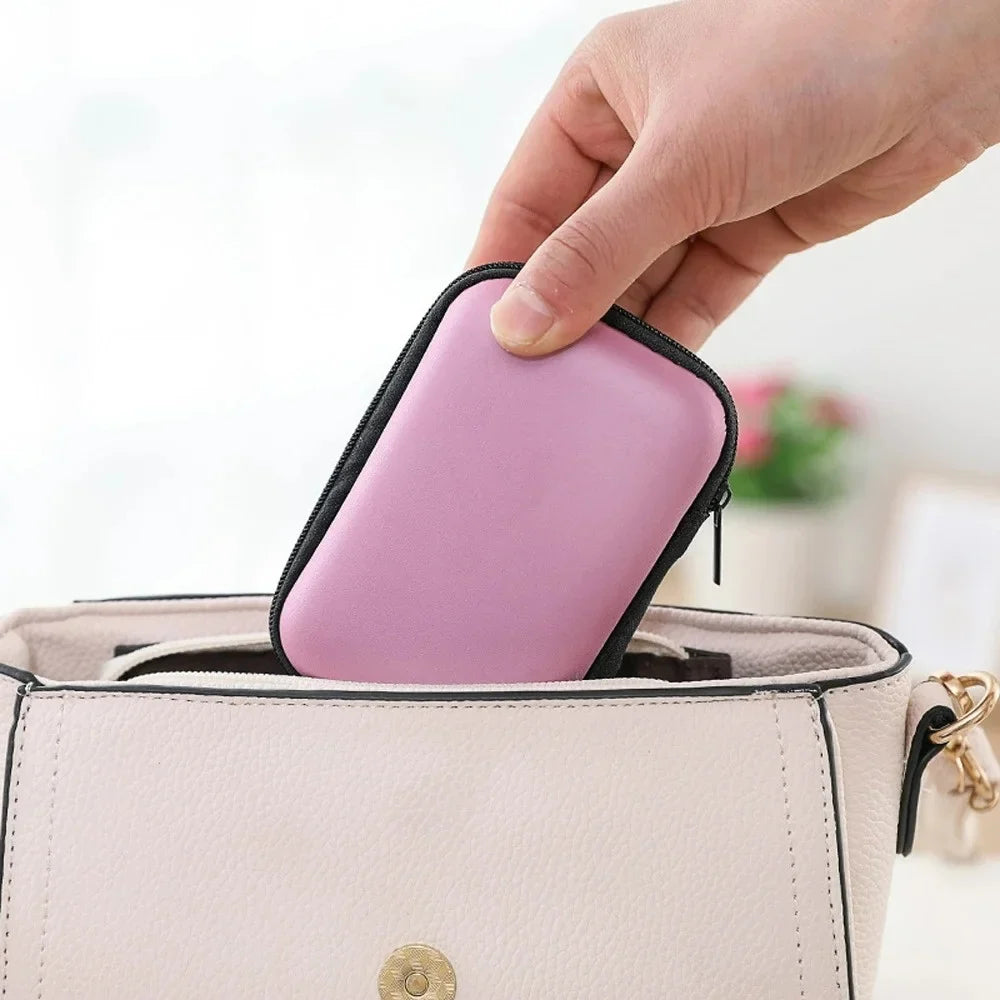EVA Zipper Storage Bag for Earphones, Cables & USB Accessories Electronics Accessories Bag Qme