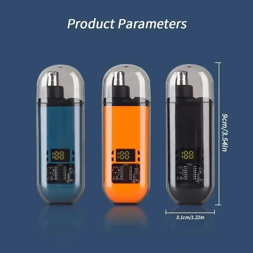 2-in-1 Rechargeable Electric Nose & Ear Hair Trimmer for Men Nose & Ear Trimmer Qme