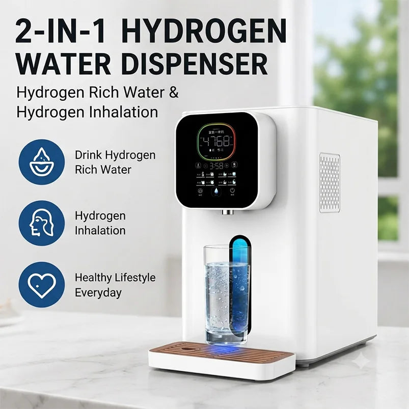 Suyzeko 4000PPB Hydrogen Water Dispenser & Inhalation Machine Hydrogen Water Dispenser Qst