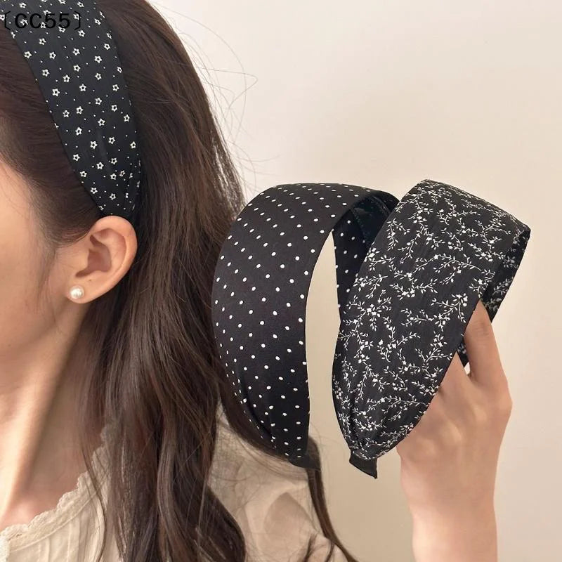 Polka Dot Padded Headband – Thick Sponge Hair Hoop, Multicolor Padded Headband Qst
