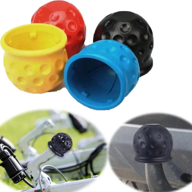 Universal 50mm Tow Bar Ball Cover Cap – Rubber Hitch Protector Tow Hitch Ball Cover Qme