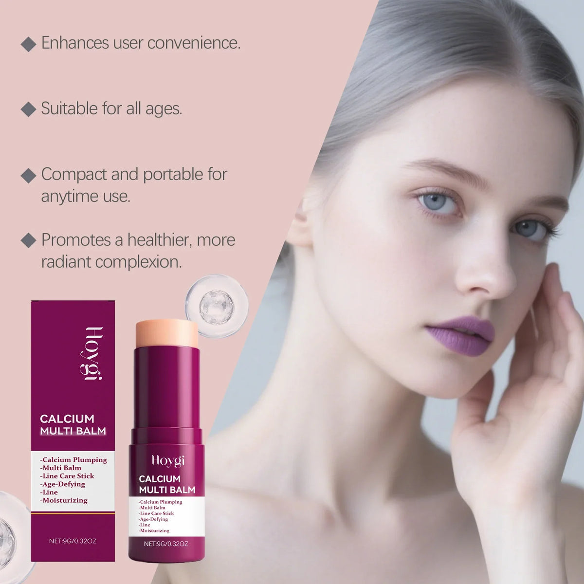 Calcium Multi Balm Firming Hydrating Face Balm Stick | Qme Firming Face Balm Qme