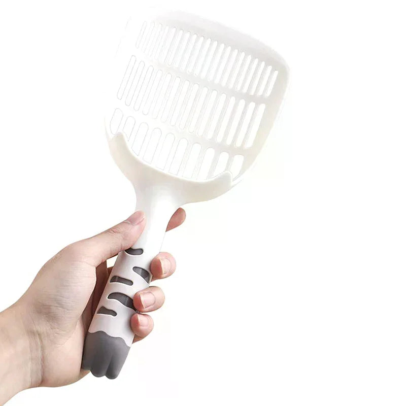 Cat Litter Scoop with Self-Standing Base – ABS Plastic, 4 Colors Cat Litter Scoop Qme
