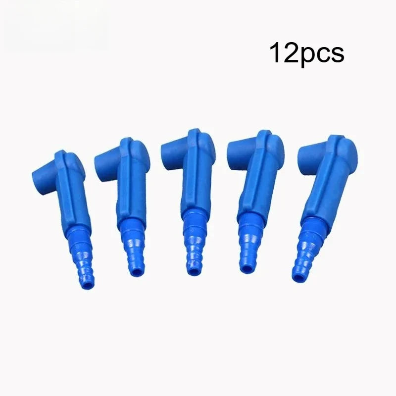 Brake Fluid Bleeder Tube Connector | 3-Stage Adjustable Hose Joint Brake Bleeder Connector Qme 12pcs