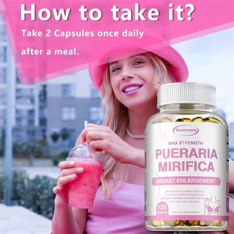 Pueraria Mirifica Capsules – Women's Wellness, Non-GMO Herbal Supplement Qst
