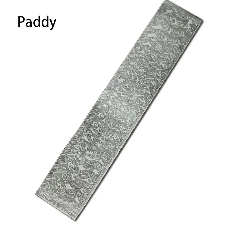 Damascus Steel Blade Billet 58HRC VG10 DIY Knife Making Blank Knife Making Billet Qst 16x3x0.3 CM Paddy