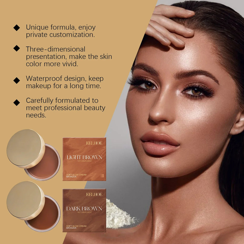 Sunless Self-Tanning Body Bronzer Cream | Natural Glow Self-Tanning Bronzer Cream Qme