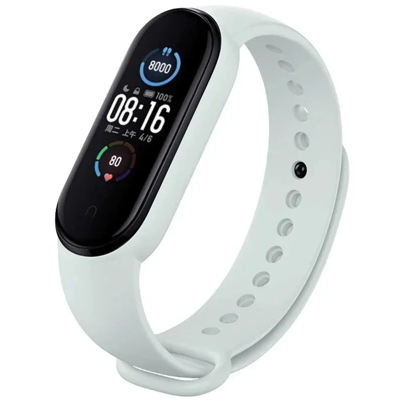 Silicone Strap for Xiaomi Mi Band 3 4 5 6 7 | 43 Colors