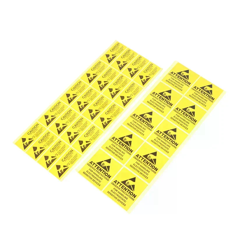 ESD Warning Labels – Static Sensitive Caution Stickers 40 pcs Warning Label Stickers Qme
