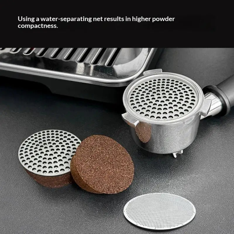 Reusable Coffee Puck Screen – 316 Stainless Steel Double Layer Espresso Puck Screen Qme