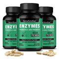 ZENVITALIZE Probiotic 621M CFU + Prebiotics & Digestive Enzymes Probiotic Supplement Qst 60 count-3 bottle