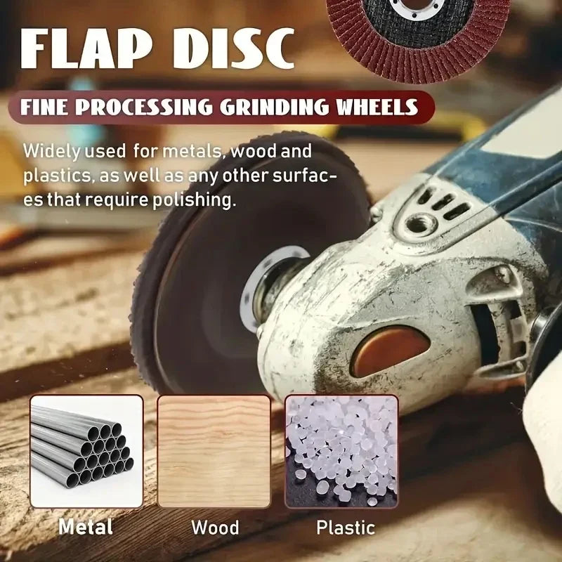 Zirconia Wing Blade Flap Disc 40-120 Grit 7/8" Grinding Wheel Flap Grinding Disc Qme