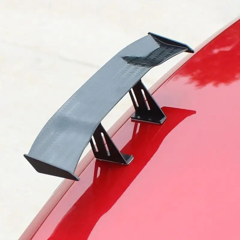Mini GT Carbon Fiber Style Rear Spoiler Wing | No-Drill Car Spoiler Wing Qme