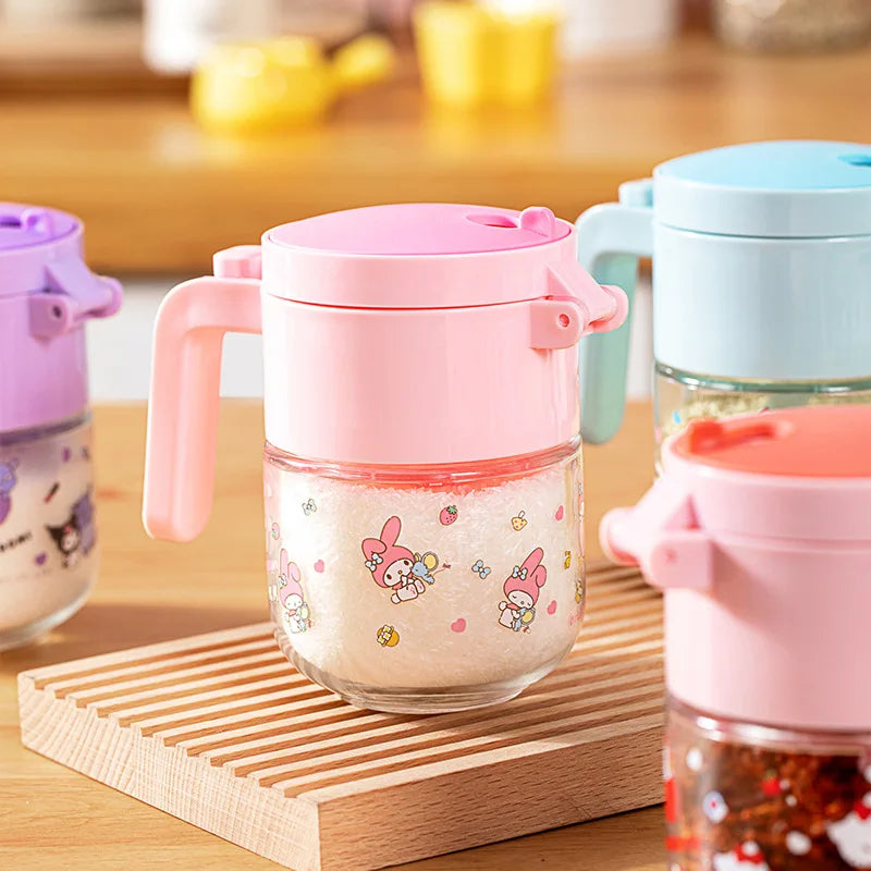 Hello Kitty Kuromi Glass Spice Jars & Salt Shaker Set Glass Spice Jar Set Qme 2